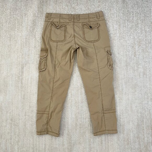 3 for $6 Calvin Klein Jeans Tan Crop Cargo Pants - Picture 4 of 12